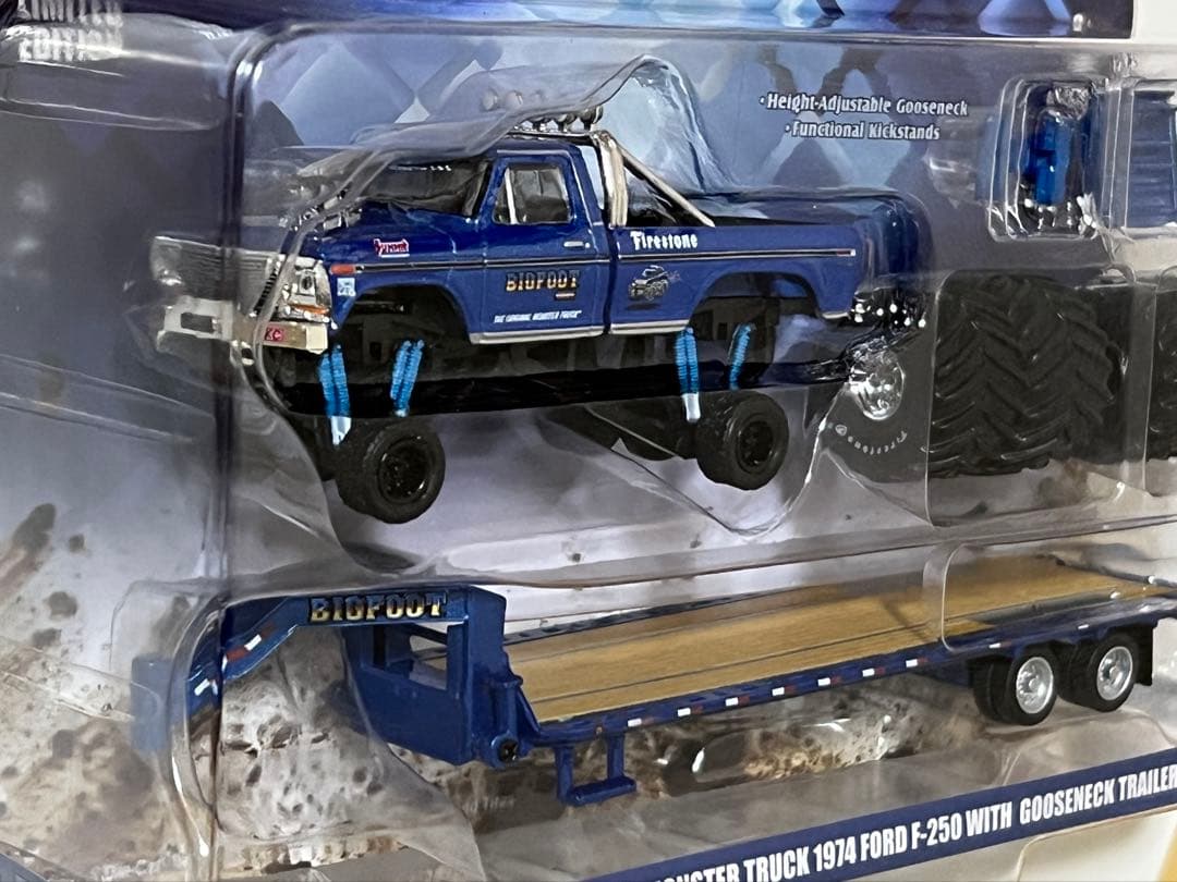 グリーンライトミニカー　ビッグフット モンスタートラック トレーラー