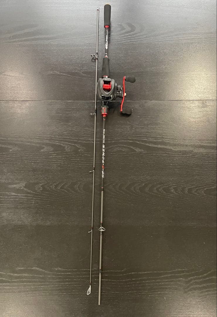 バス釣り2セット・ベイトロッド&リール(左巻)スピニングロッド&リール・ライン付