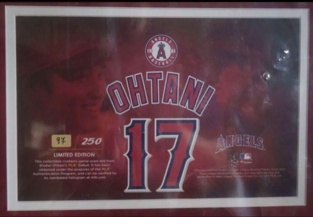 世界250限定　まさにMLB大谷翔平選手の始まり。デビュー記念フレーム