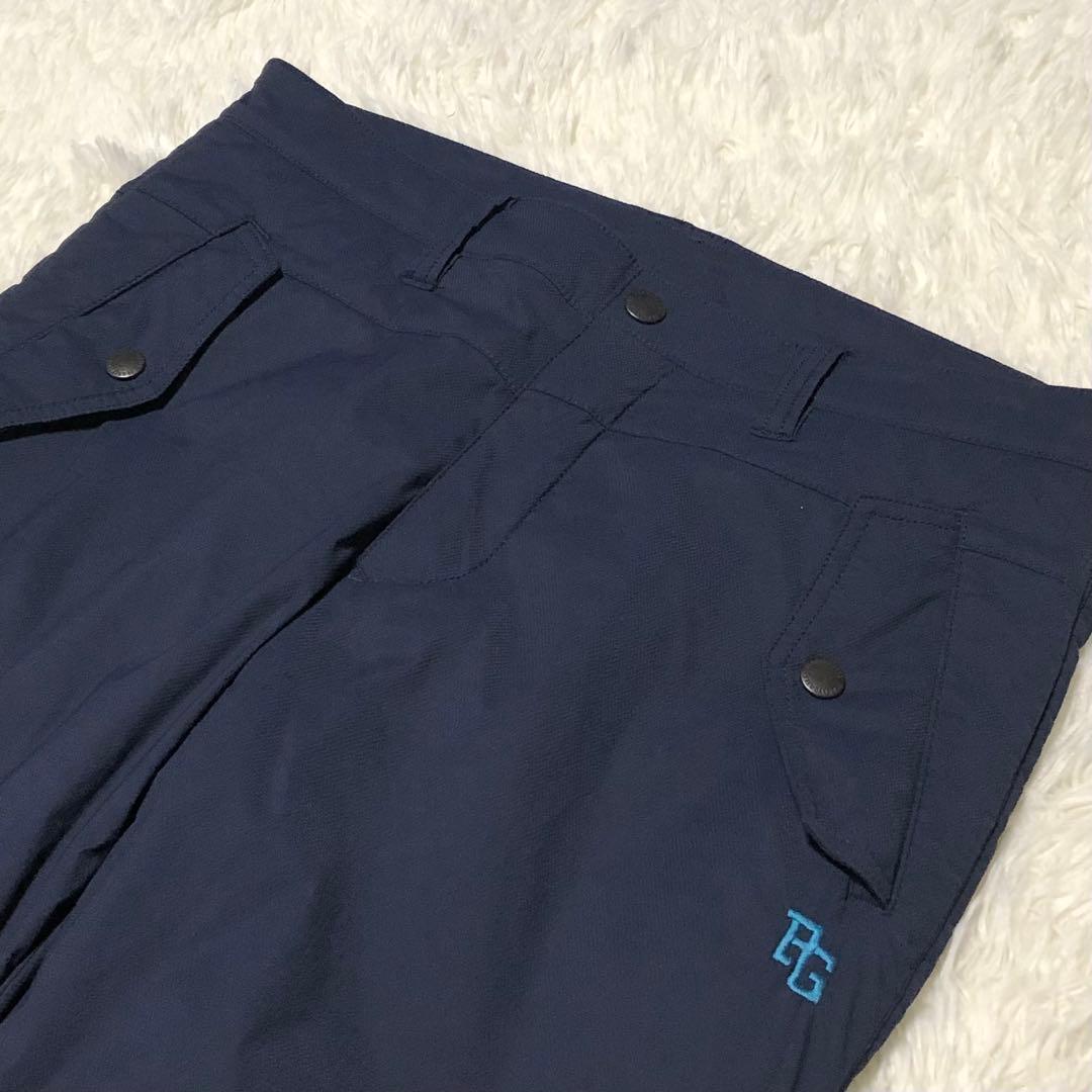 美品 パーリーゲイツ パンツ ネイビー 中綿 暖パン ウォームパンツ 4 秋冬