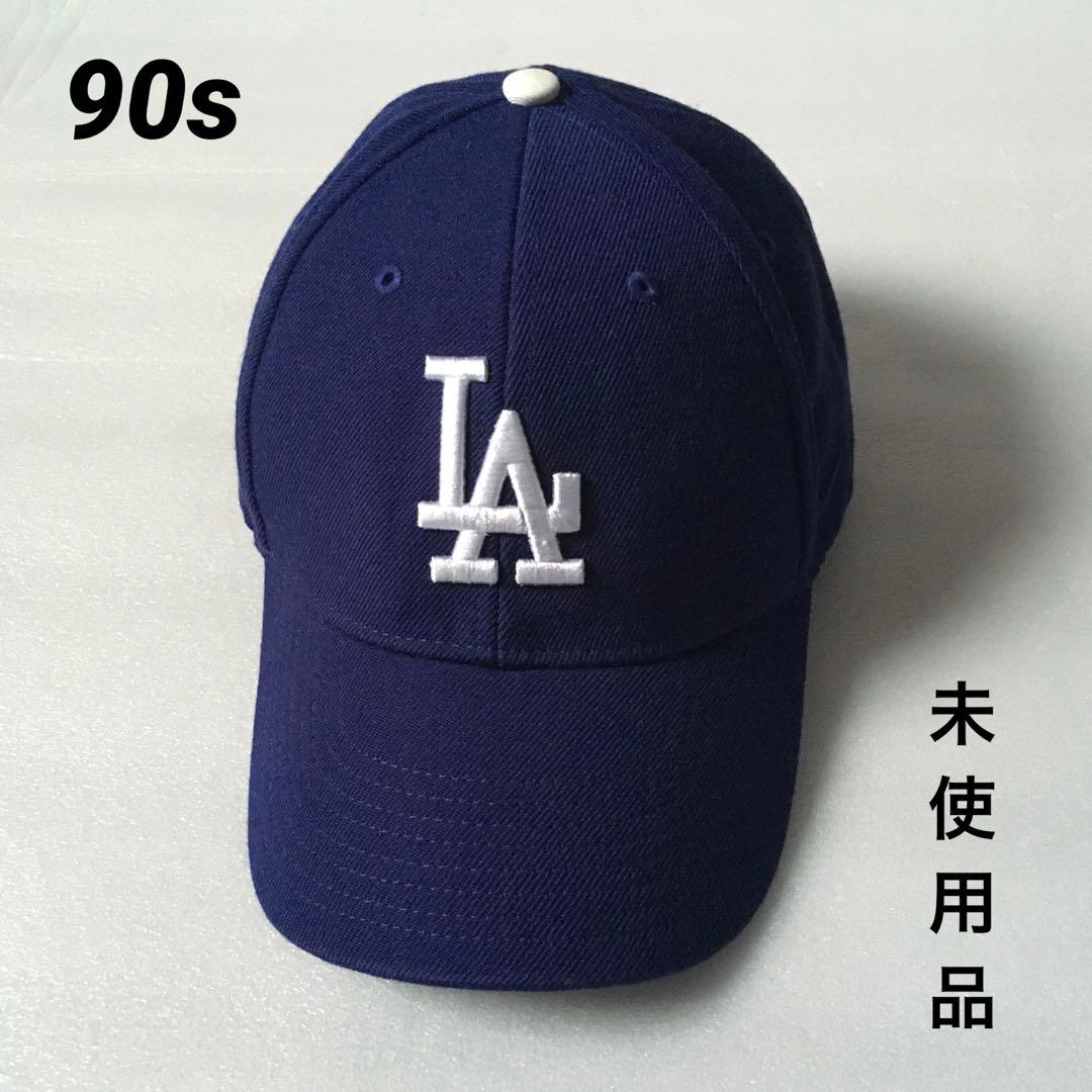 90s 未使用品 NIKE Dodgers ウール キャップ ドジャース MLB