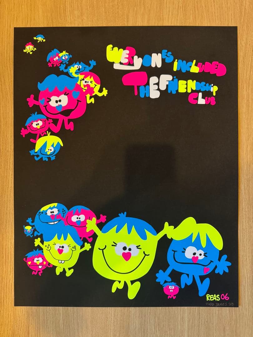 REAS（Todd James）Friendship Club シルクスクリーン