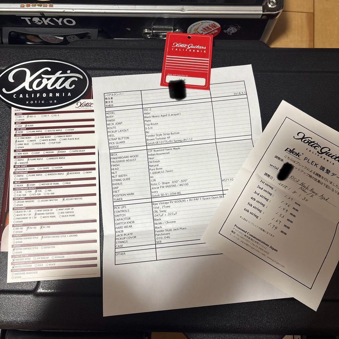 Xotic XSC-2 Black Heavy Aged [2018年製]