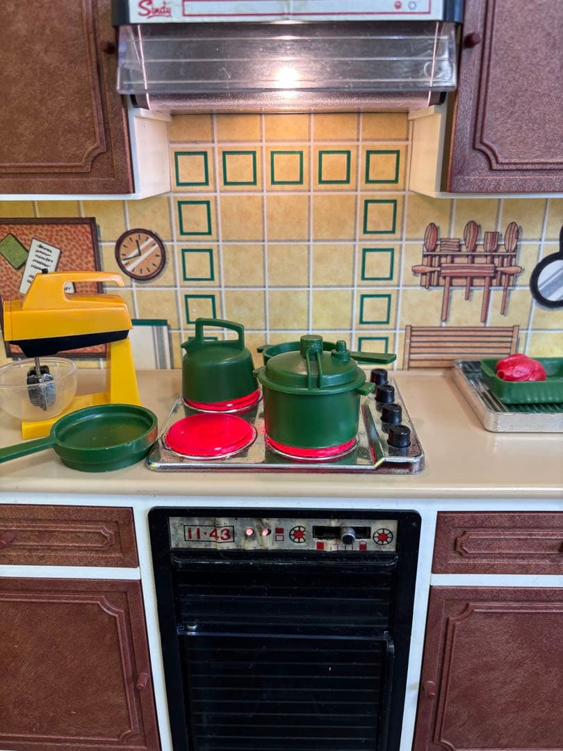 キッチンユニット シンディちゃん ヴィンテージドールハウス家具 1/6