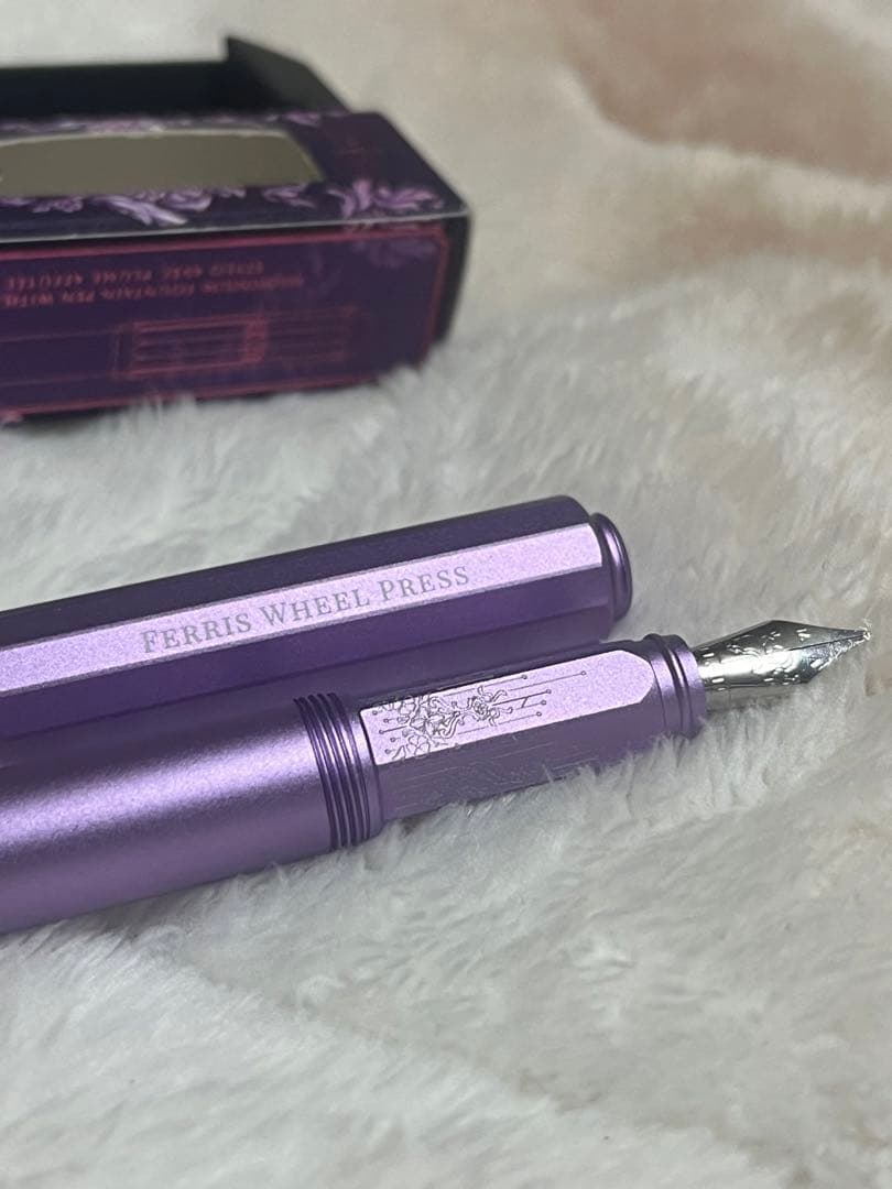 ☆限定 新品未使用 フェリスホイールプレス 万年筆 アルミカルーセル 字幅F☆