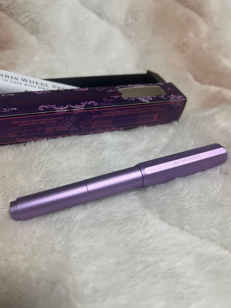 ☆限定 新品未使用 フェリスホイールプレス 万年筆 アルミカルーセル 字幅F☆