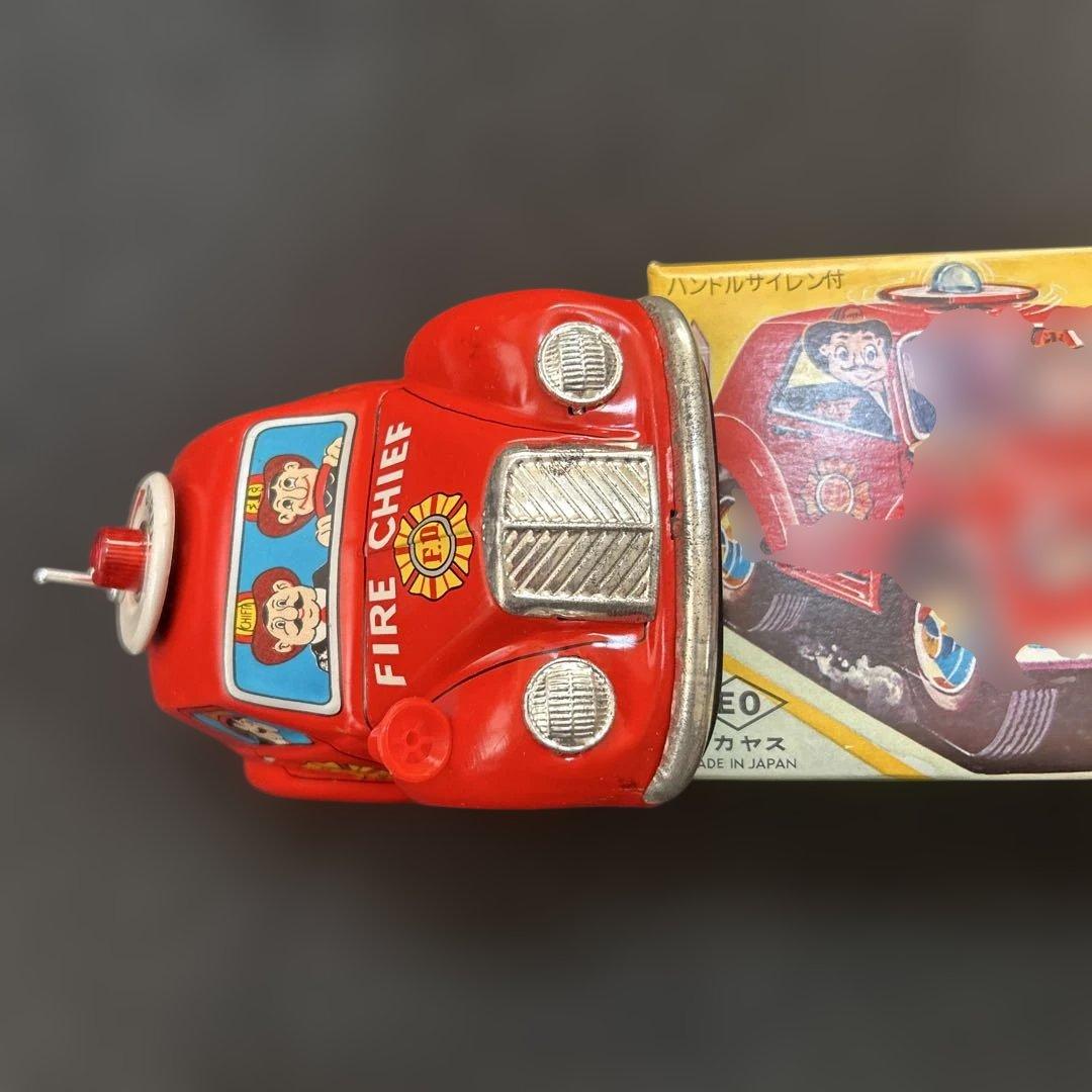 ブリキのおもちゃ　オカヤス　FIRE CHIEF CAR MADE JAPAN