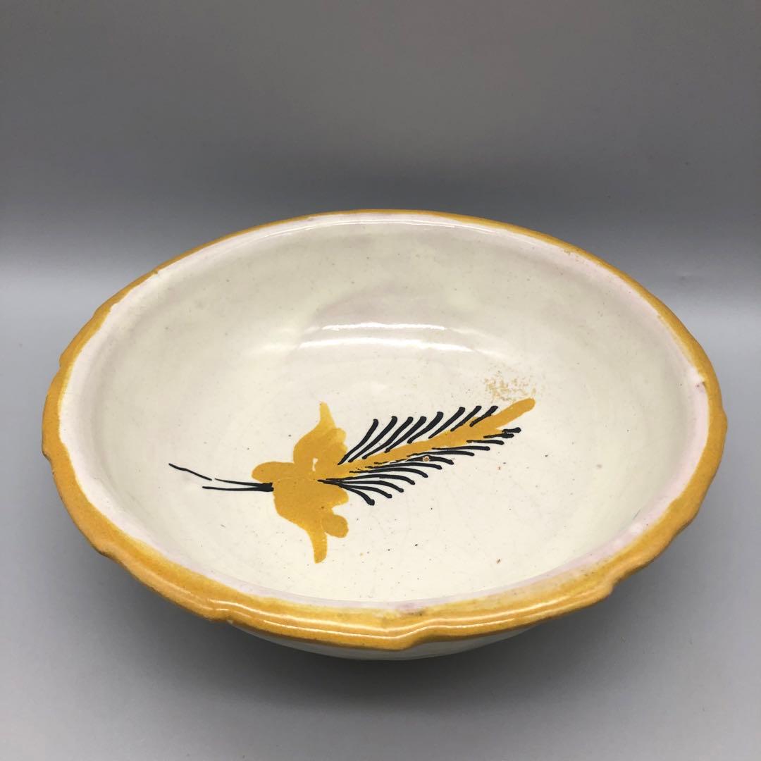 メキシコプエブラタラベラ焼ビンテージ陶器伝統工芸バード鳥ボウル鉢19cm5点B