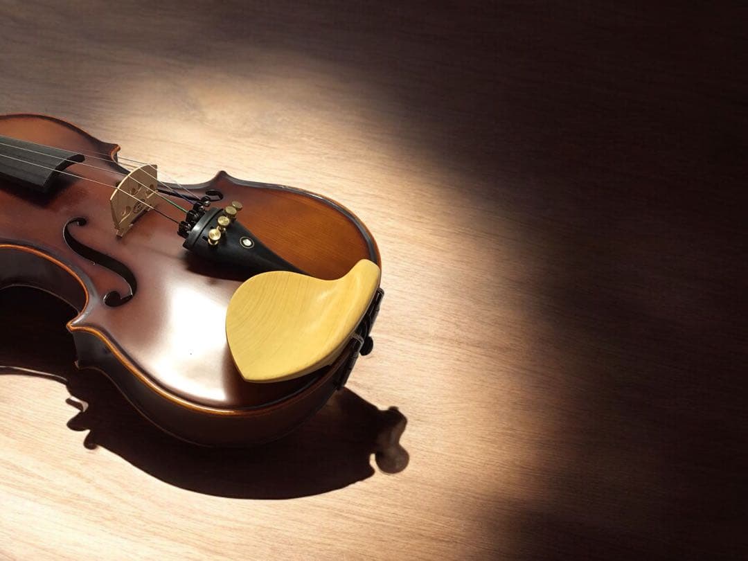 御蔵島　本柘植　ボックス　ガルネリ型　バイオリン顎当て