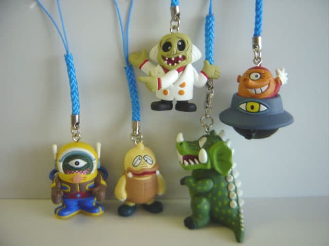 ♯Gwt29EE怪物くんフィギュア根付けフルコンプ8種