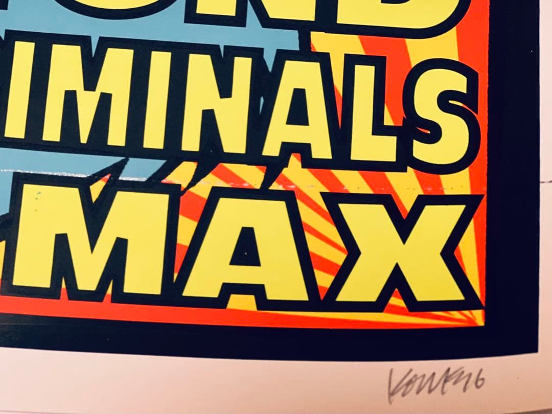 Kozik \"ISM FEST'96 NIGHT\" シルクスクリーンポスター。