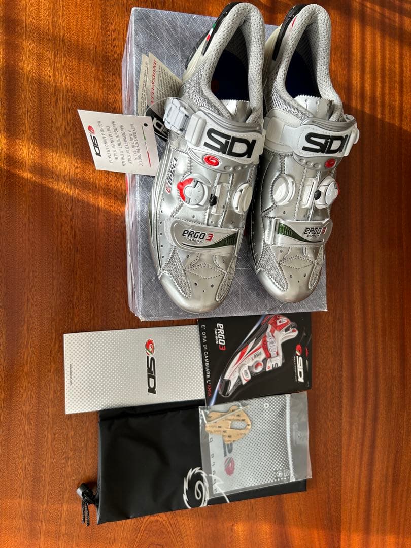 【新品未使用】SIDI ERGO3 カーボン シルバー 26.5cm