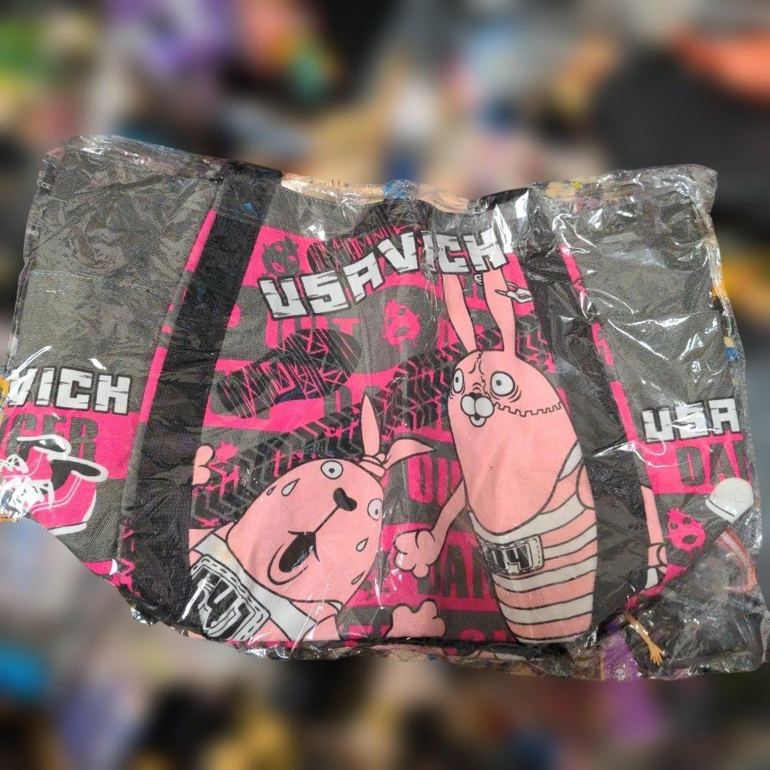 平成レトロ　ウサビッチ　キャンパス地　トートバッグ　ピンク　ゴスロリ