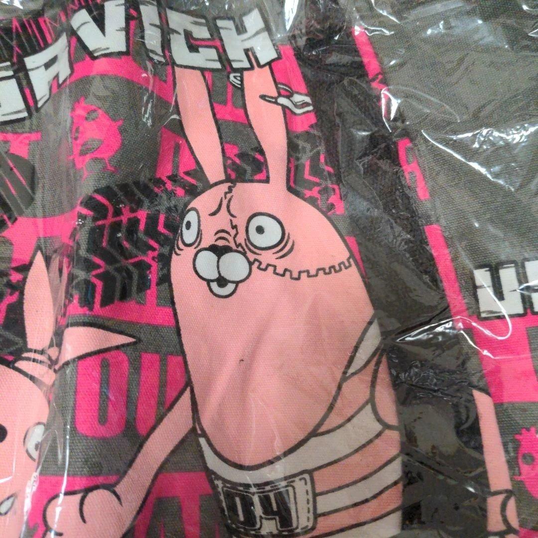 平成レトロ　ウサビッチ　キャンパス地　トートバッグ　ピンク　ゴスロリ