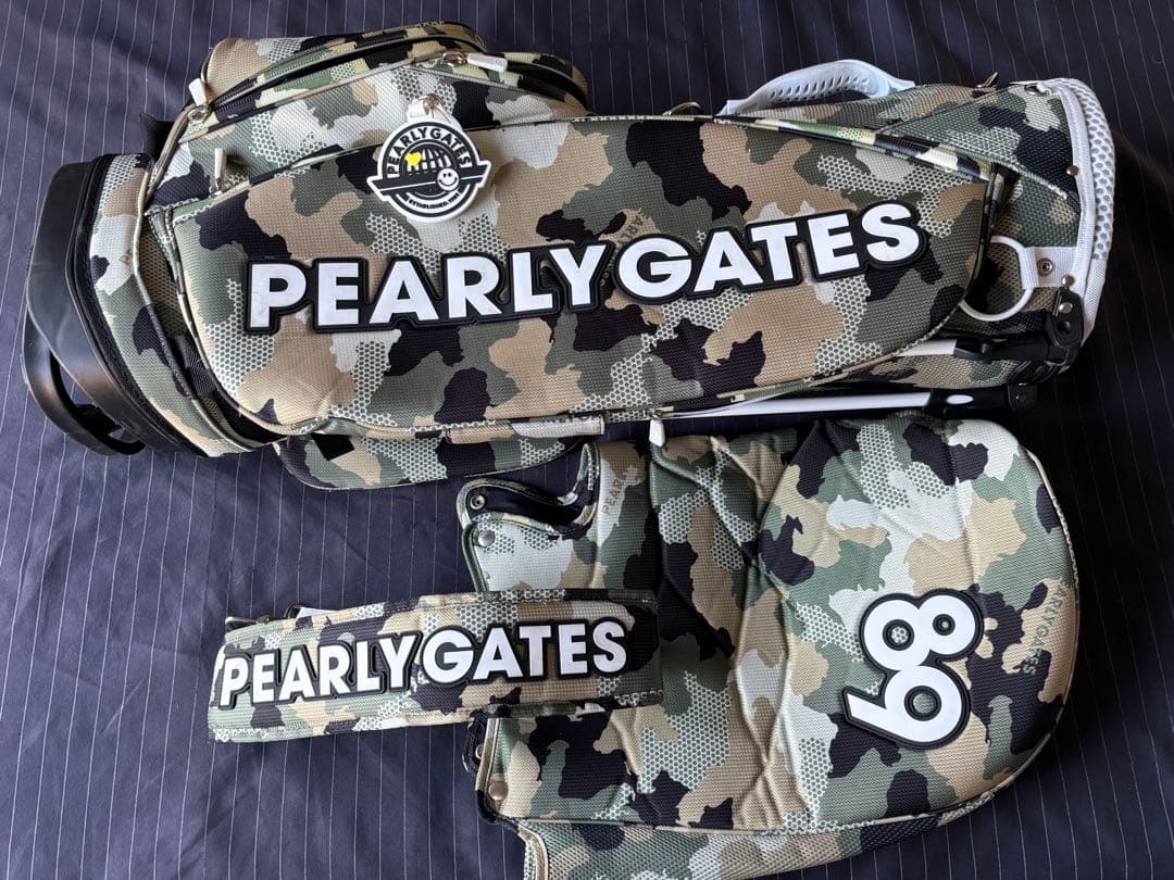 PEARLY GATES PGM4G 迷彩キャディバッグ 68インチ