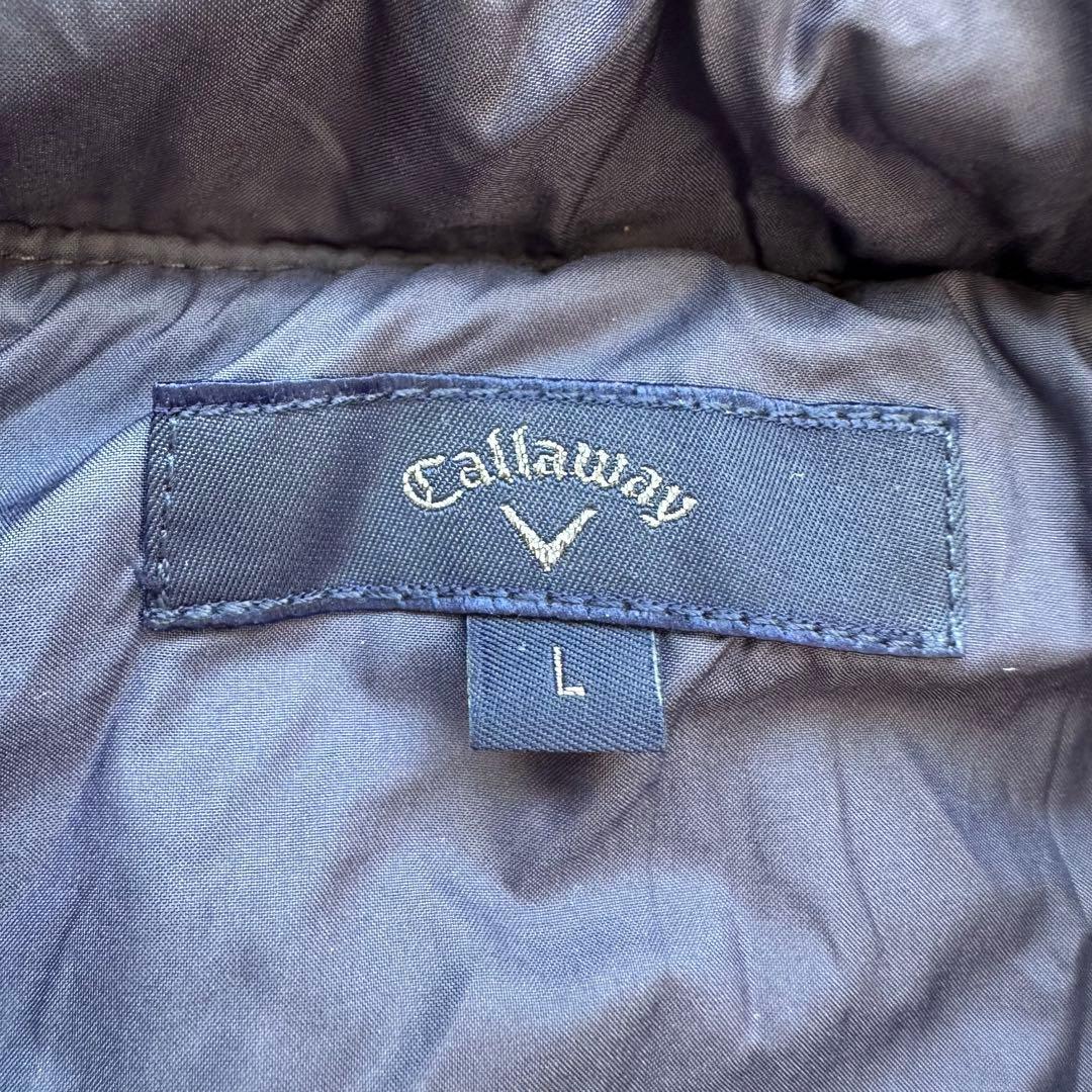 【新品未使用】Callaway Lサイズ メンズ中綿ボアベストネイビーホワイト