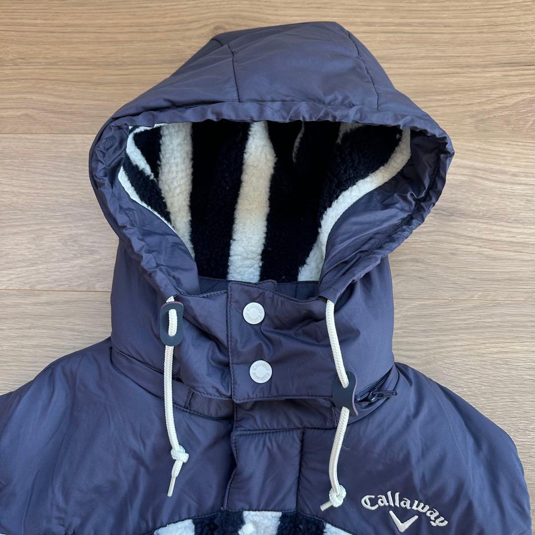 【新品未使用】Callaway Lサイズ メンズ中綿ボアベストネイビーホワイト