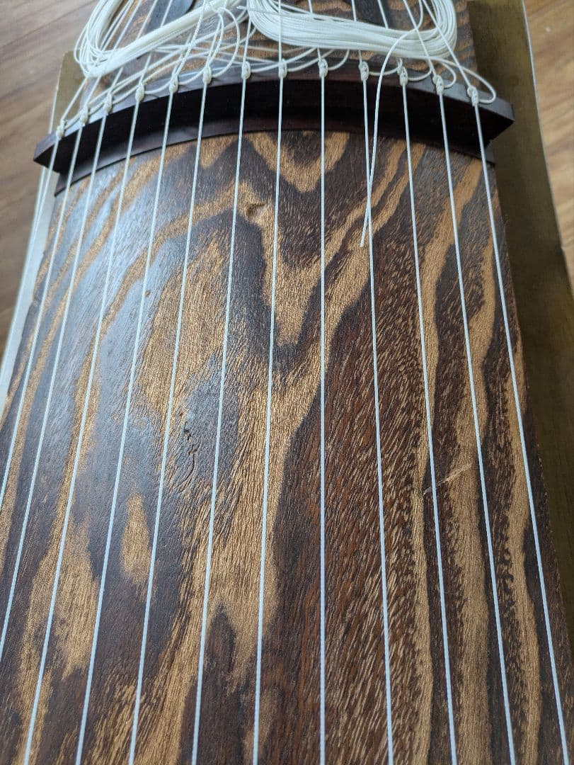 琴　和楽器　弦楽器 13弦　すだれ彫り　美木目