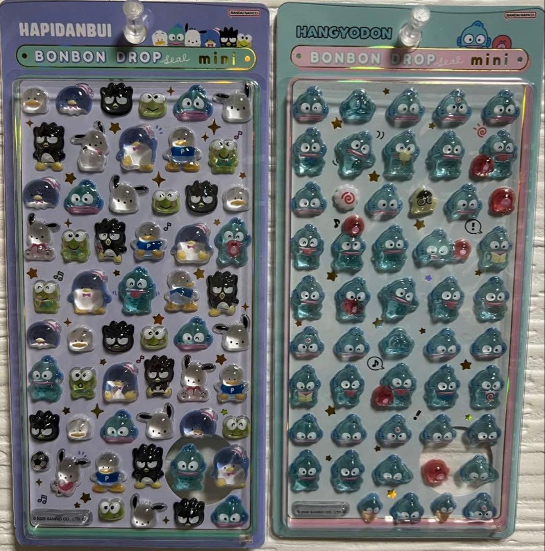 【国内正規品】　サンリオ　ボンボンドロップシール ミニ　全8種 （コンプリート）