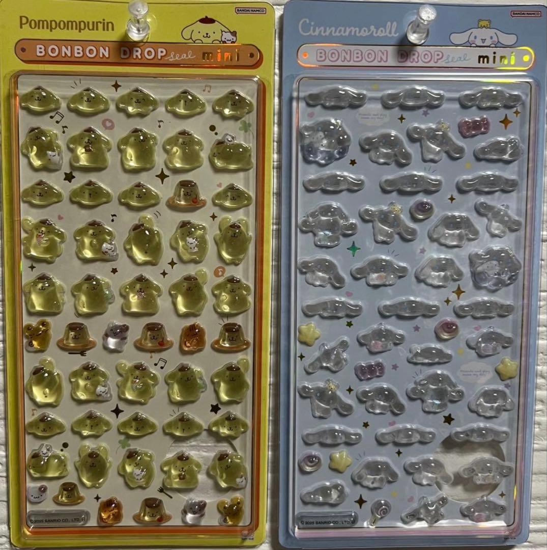 【国内正規品】　サンリオ　ボンボンドロップシール ミニ　全8種 （コンプリート）