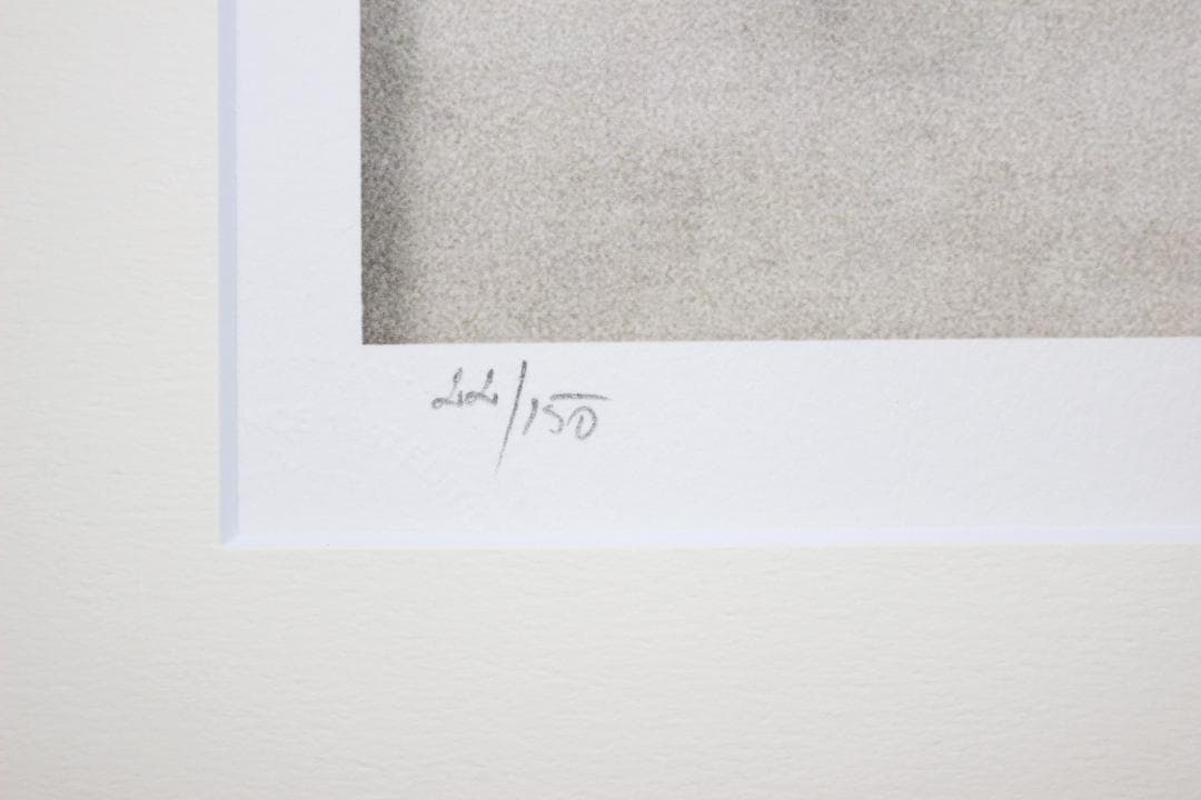 藤田嗣治 エスタンプリトグラフ 座る猫 22/150