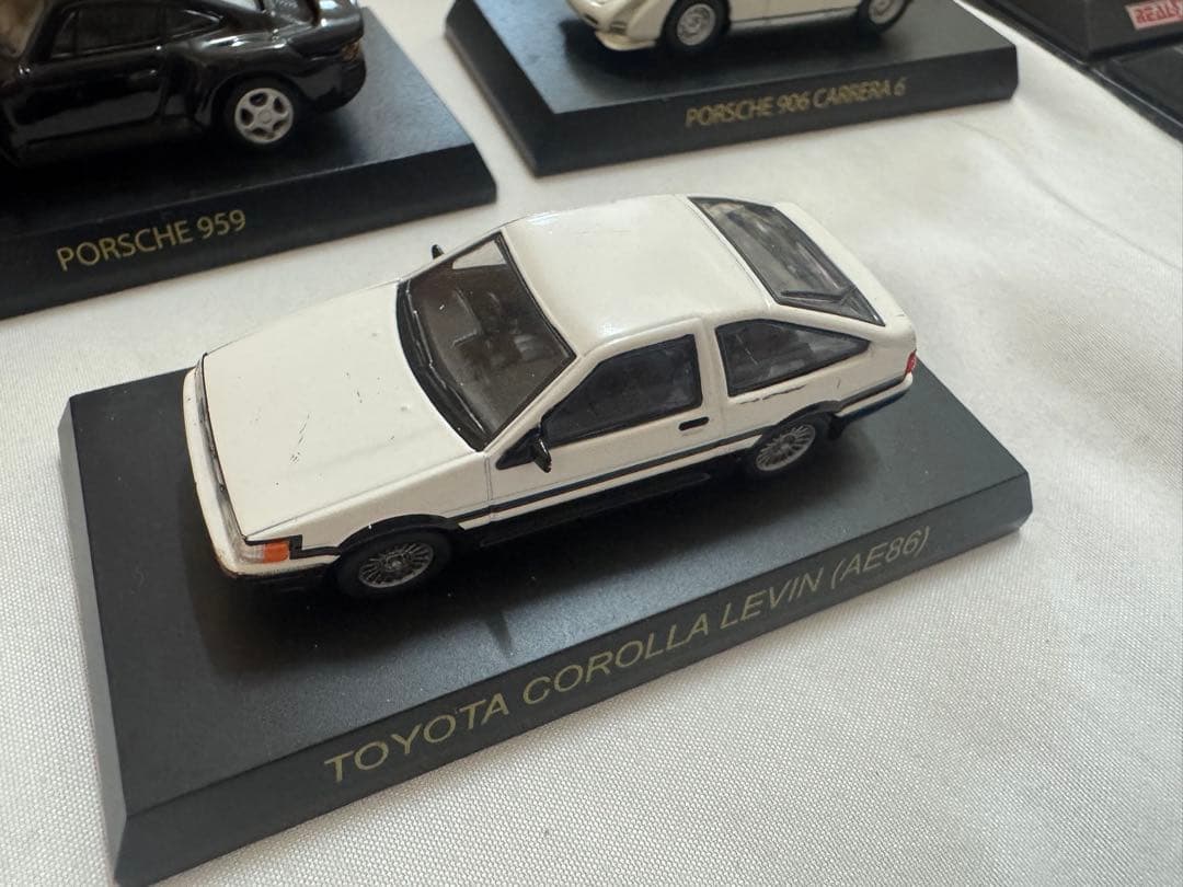 台座付きミニカーまとめ売り　絶版名車コレクション　京商　REAL-X ポルシェ