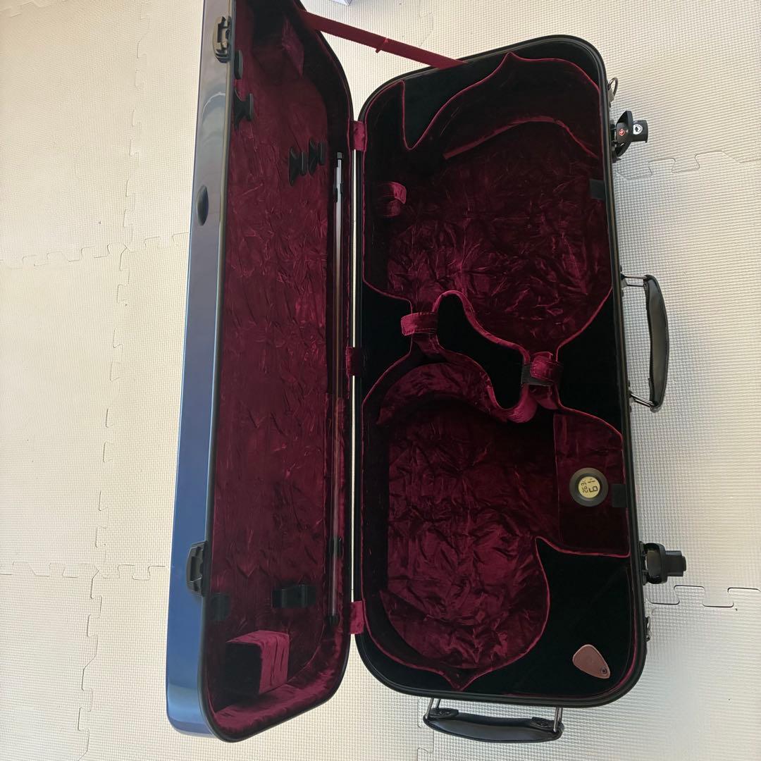 【新品】Crossrock ダブル バイオリン ケース ファイバーグラス CRF