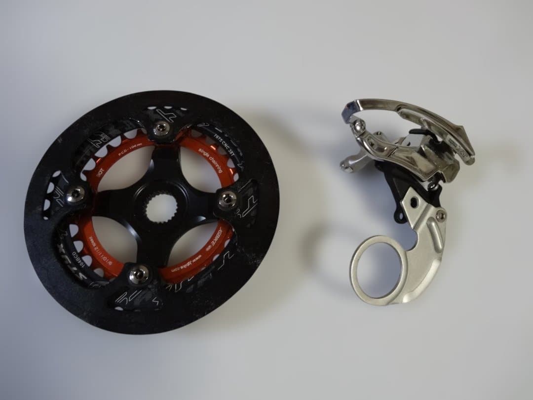 ・BesV　PSA1用 フロントギヤ２速とディレイラーのセット（アレンジ）