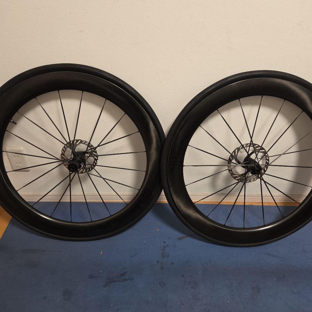 【未使用に近い】8lien L6Wカーボンホイール|GPタイヤ新品同様|即走行可