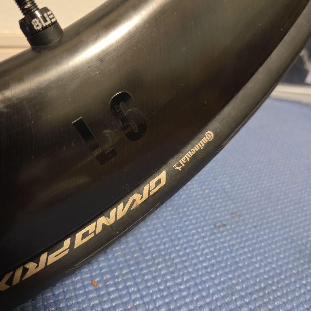 【未使用に近い】8lien L6Wカーボンホイール|GPタイヤ新品同様|即走行可