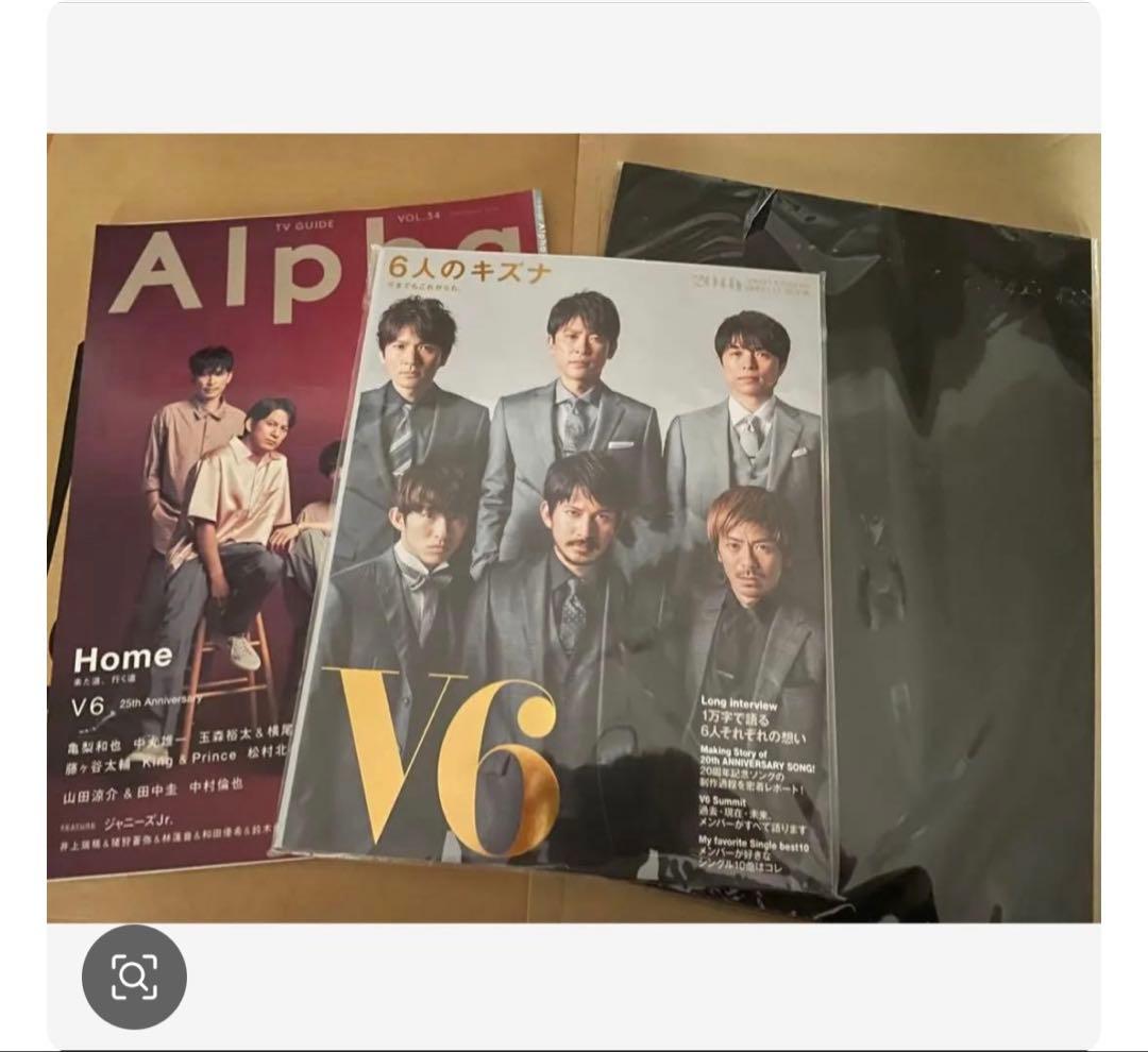 V6 グッズ　Guys ステッカー　写真集　groove バッグ　セット　匿名