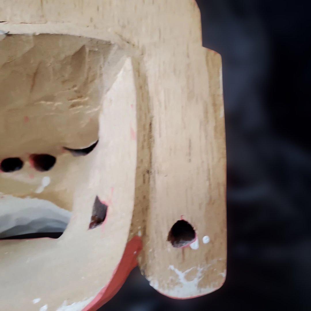 バリの伝統的な木製面、ガムラン、ケチャック、バリ島、神秘的、手彫り、守り神、金運