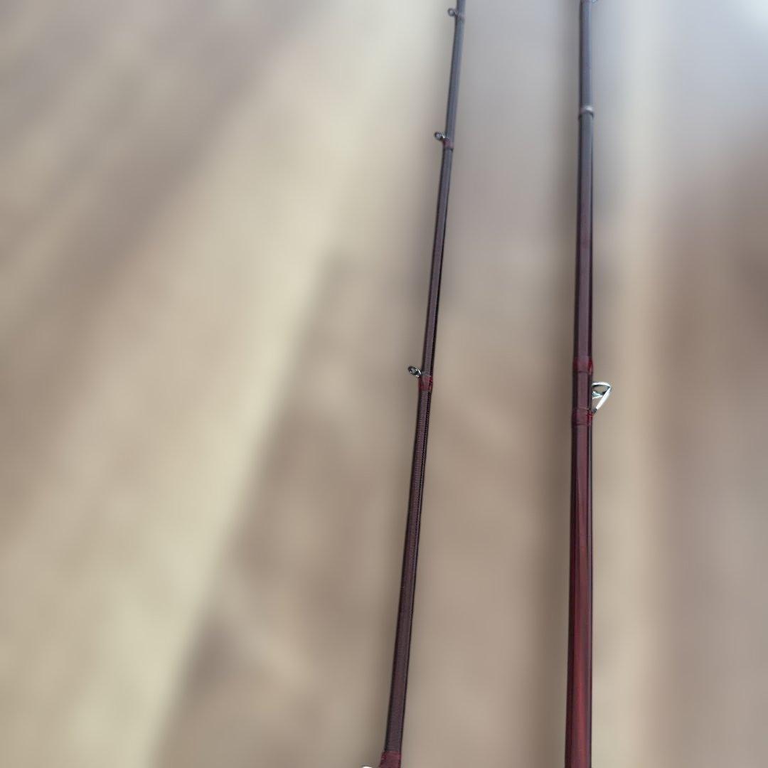 紅月ヘラブナ竿を改造した、カーボン製チヌ竿 2.5 m 3セクション
