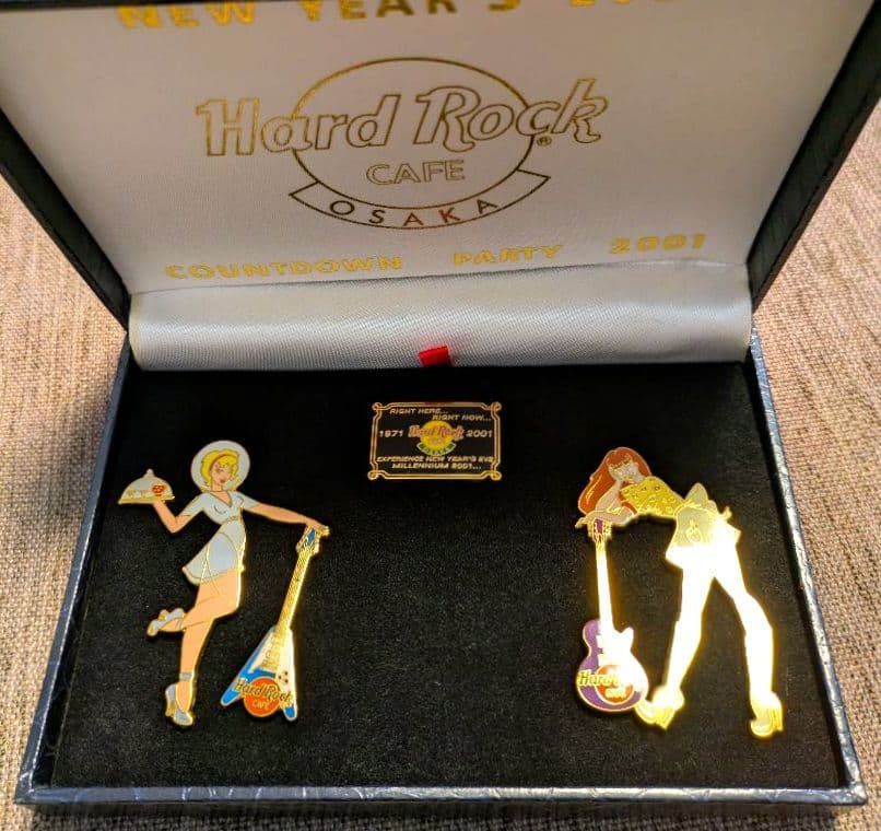 Hard Rock Cafe OSAKAカウントダウンパーティー2001 ピンズ