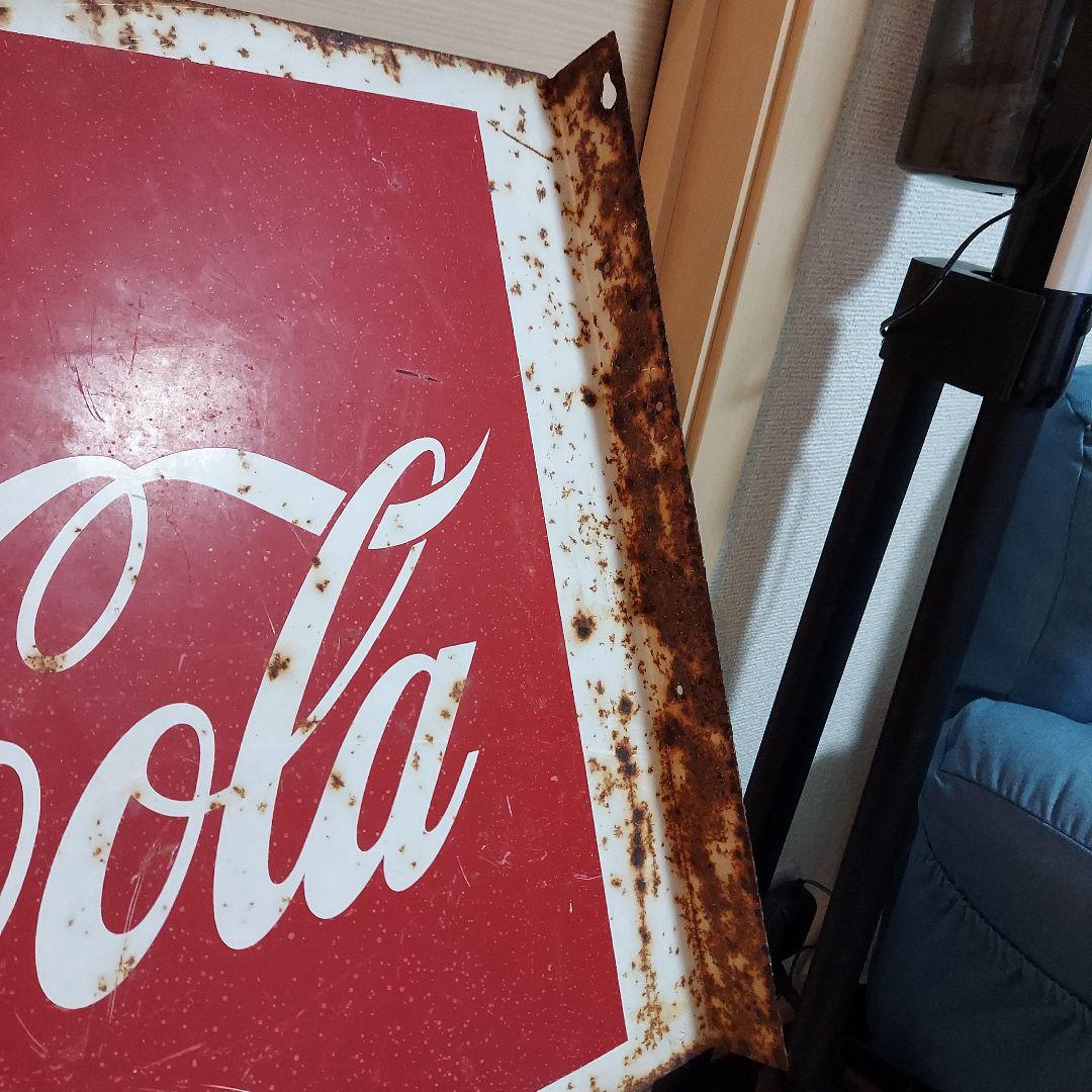 昭和　レトロ　コカ・コーラ両面看板壁掛け