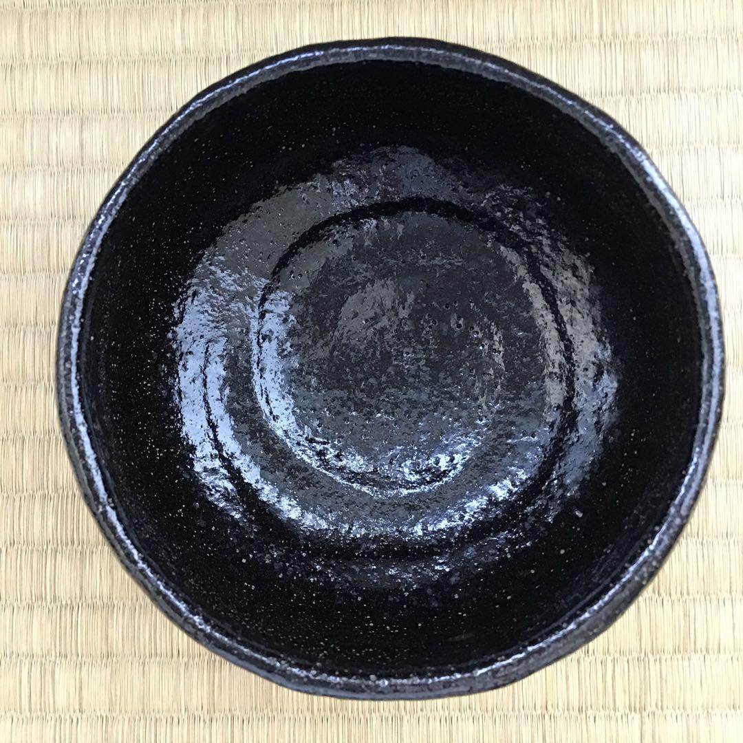 茶道具　黒茶盌　幕釉黒楽　小川裕起夫(長楽の息子)作　共箱　S5CW