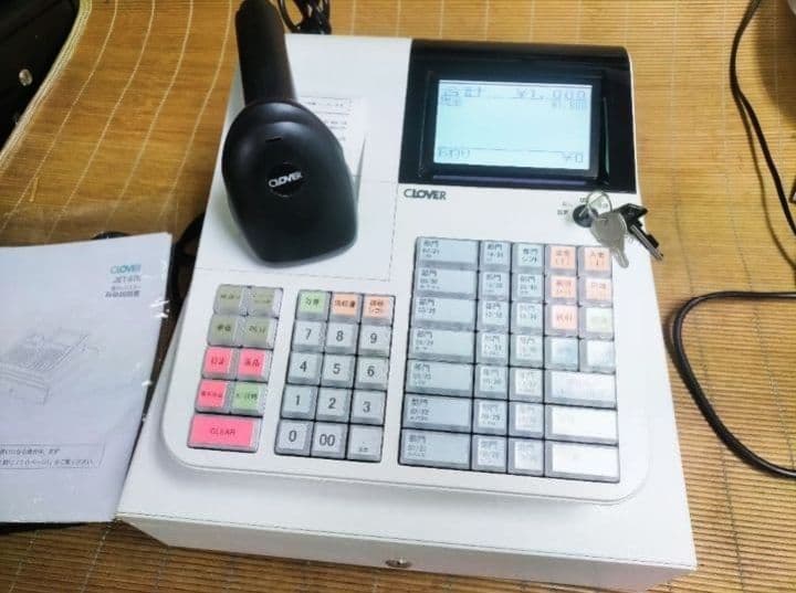 クローバーレジスター　JET-670上位スキャナ付き　PC連携　119933
