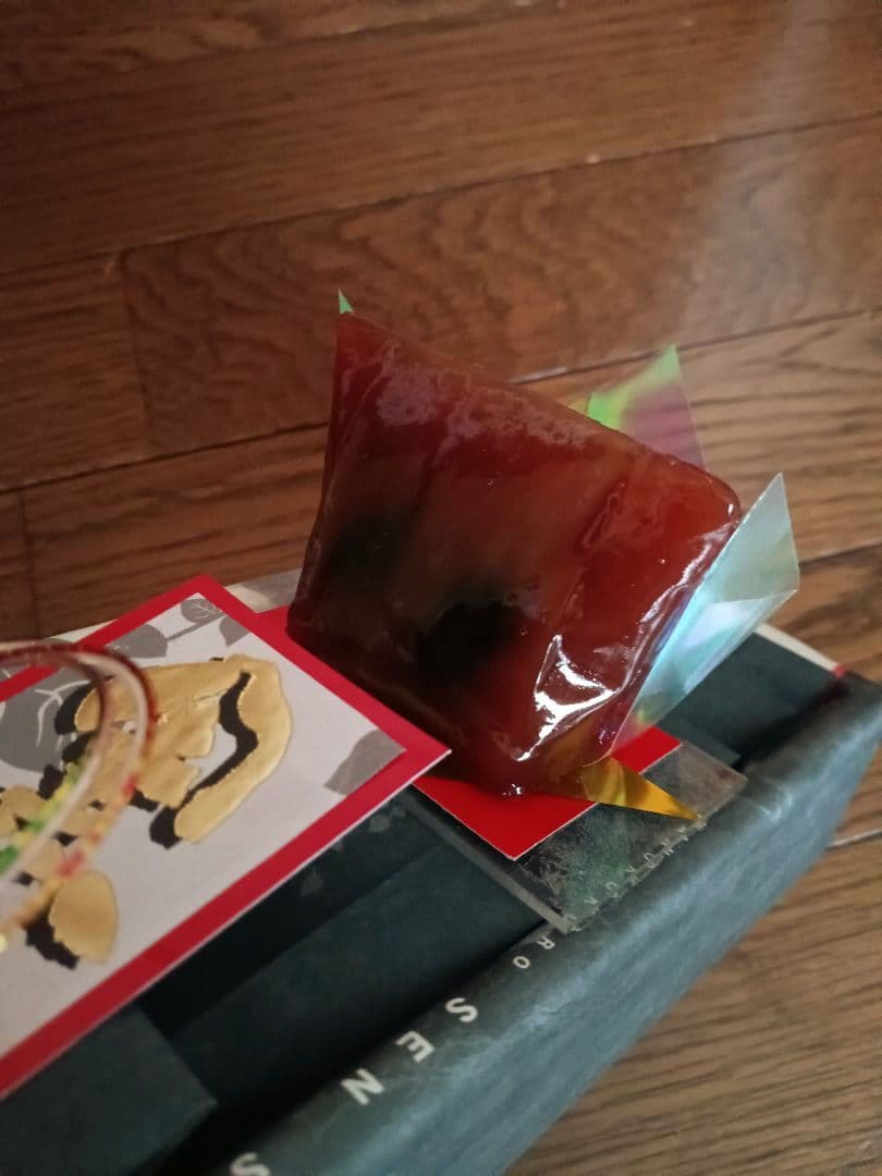 ケース付き　実物大　和乃心　撰彩菓　黒豆羊羹　食品サンプル