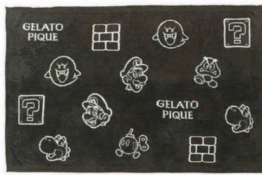 タグ付き　ジェラピケ　マリオ　ブランケット