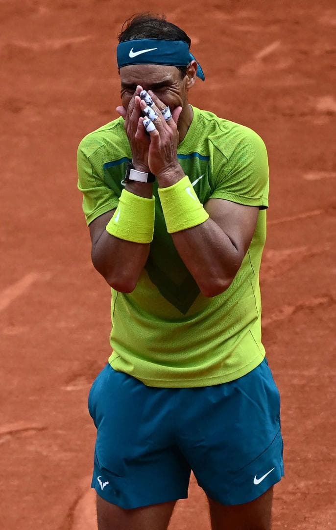 【ナダル】14回目大会制覇 2022全仏最終優勝着用ウェア類一式