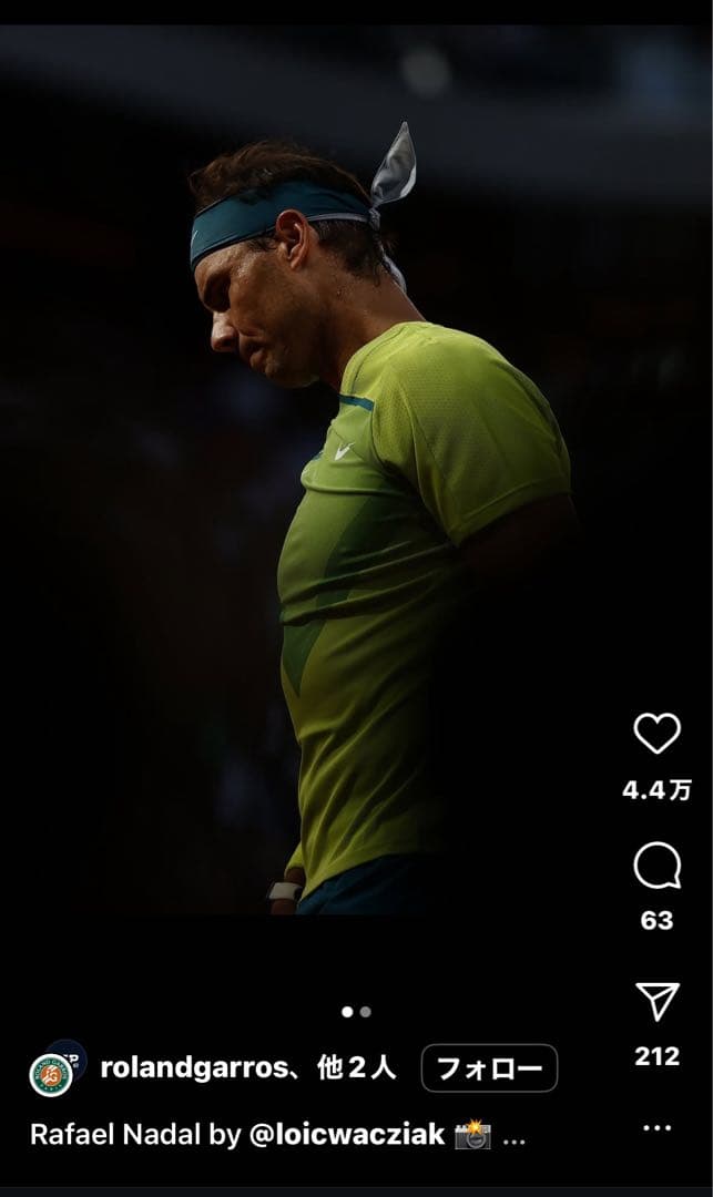 【ナダル】14回目大会制覇 2022全仏最終優勝着用ウェア類一式