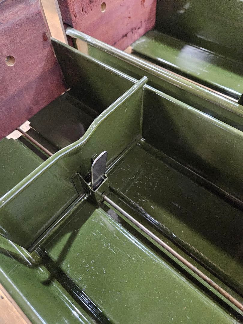 USアンティーク 木製のカードキャビネット CDホルダー Globe社製 卓上