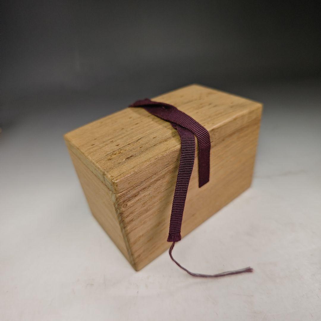 イ498 蓋置『大徳寺　藤井誡堂　極箱』『竹一双蓋置　花押　共箱』茶道具