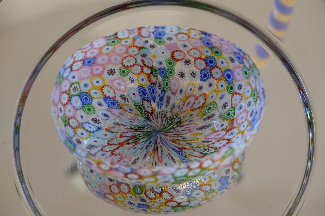 ベネチアンガラス ミルフィオリ 茶碗 舩木倭帆/黒木国昭/藤田喬平/江波冨士子