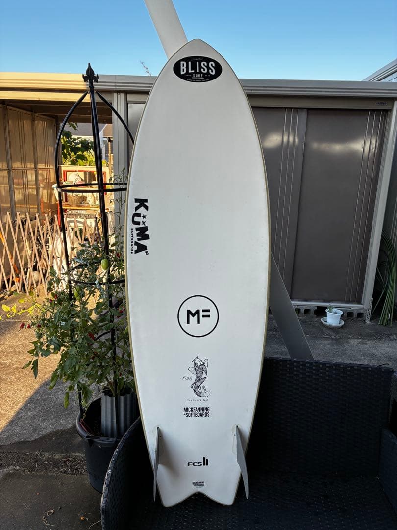 ミックファニングソフトボードKUMAフィッシュ5'10\"