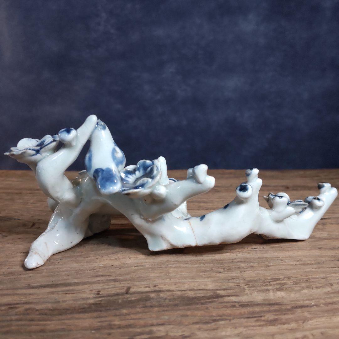 古伊万里、珍品、花と鳥梅に鶯