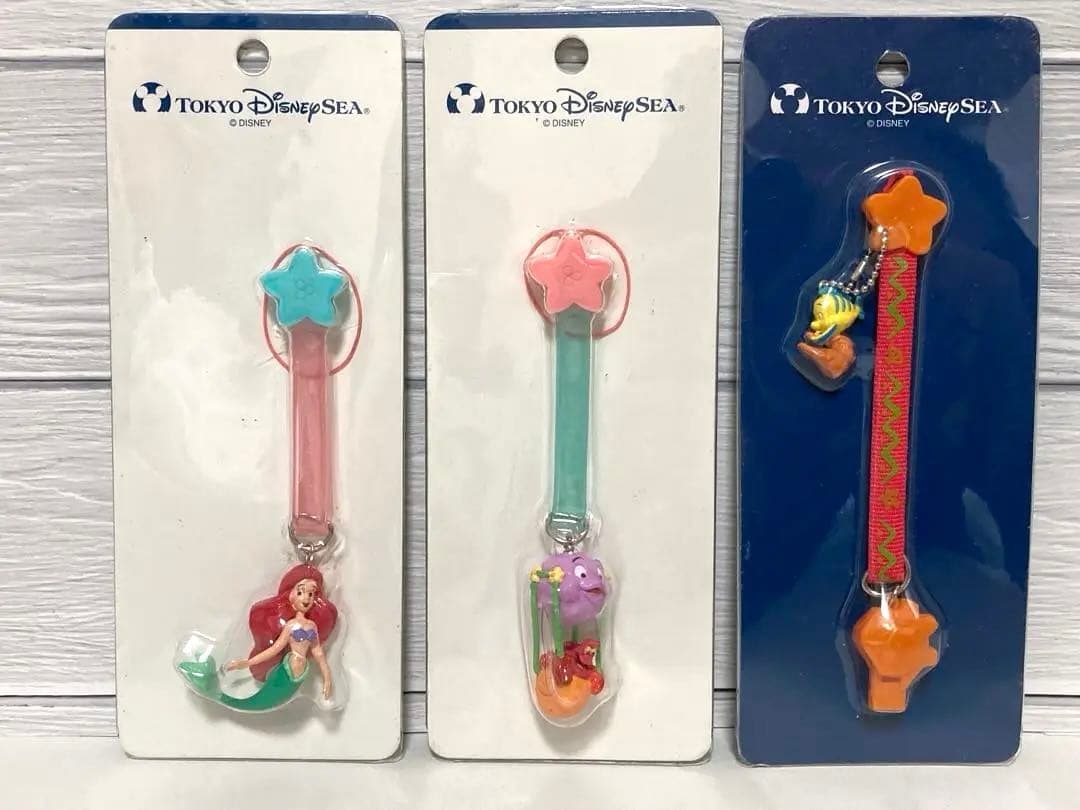 リトルマーメイド　アリエル　ストラップ　ディズニー　めじるしアクセサリー