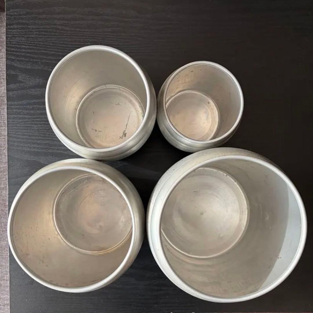 キャニスター4種類レトロ調味料容器セット