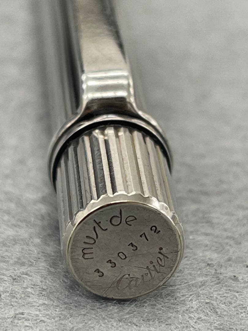 Cartier カルティエ ボールペン マストII シルバープレート ゴドロン