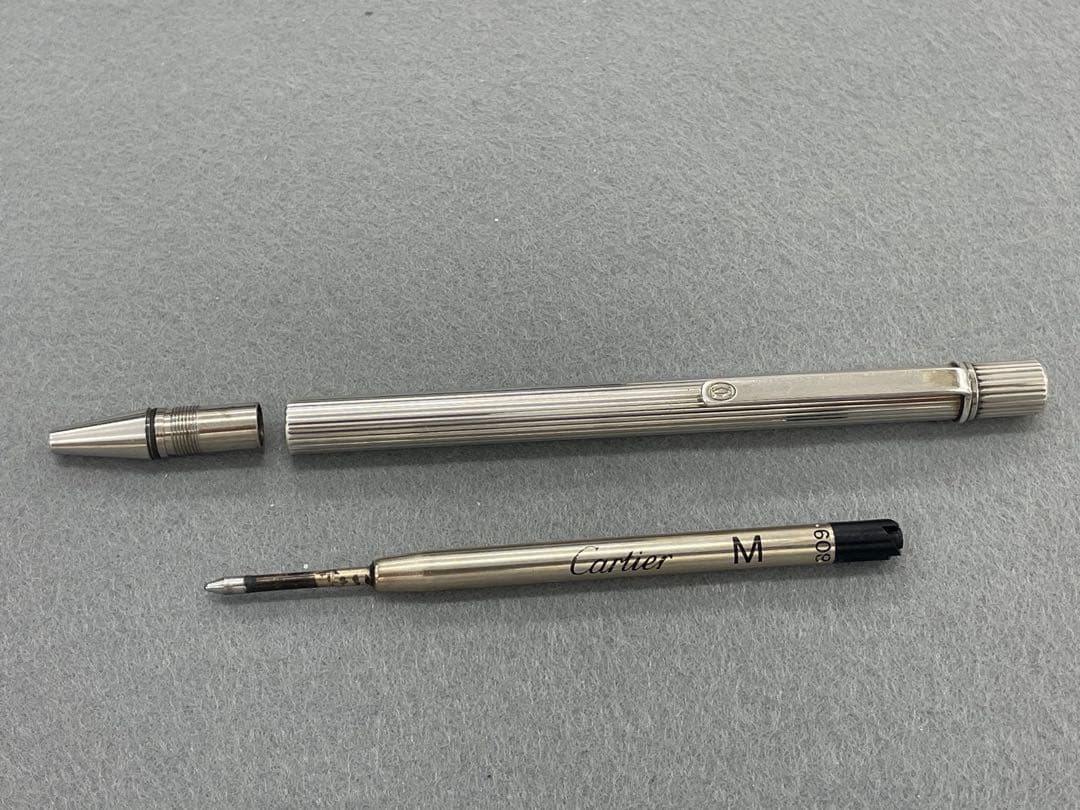Cartier カルティエ ボールペン マストII シルバープレート ゴドロン